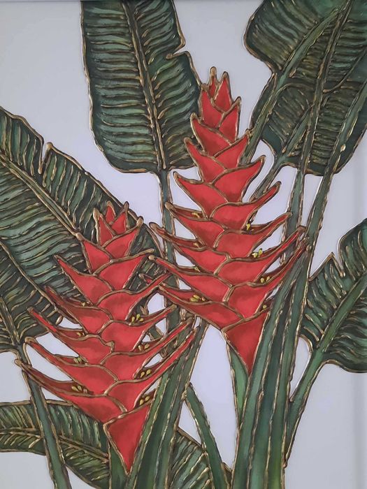 Живопис картина / Natale Air / #48 / Мixed media Art / 2023 / 40/50