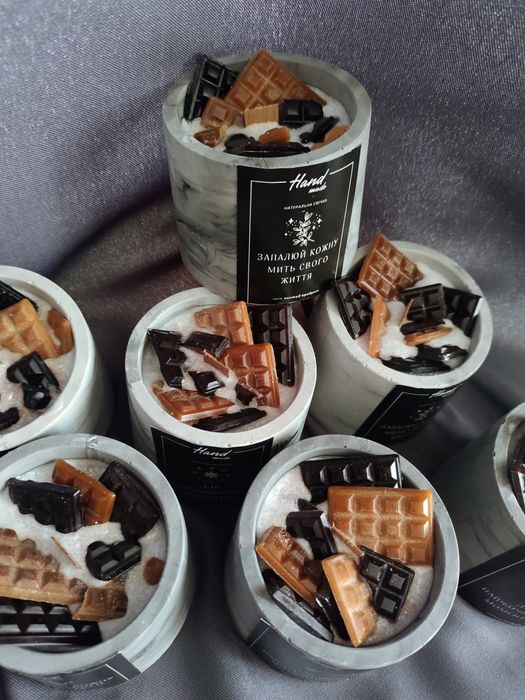 Свеча шоколад и карамель