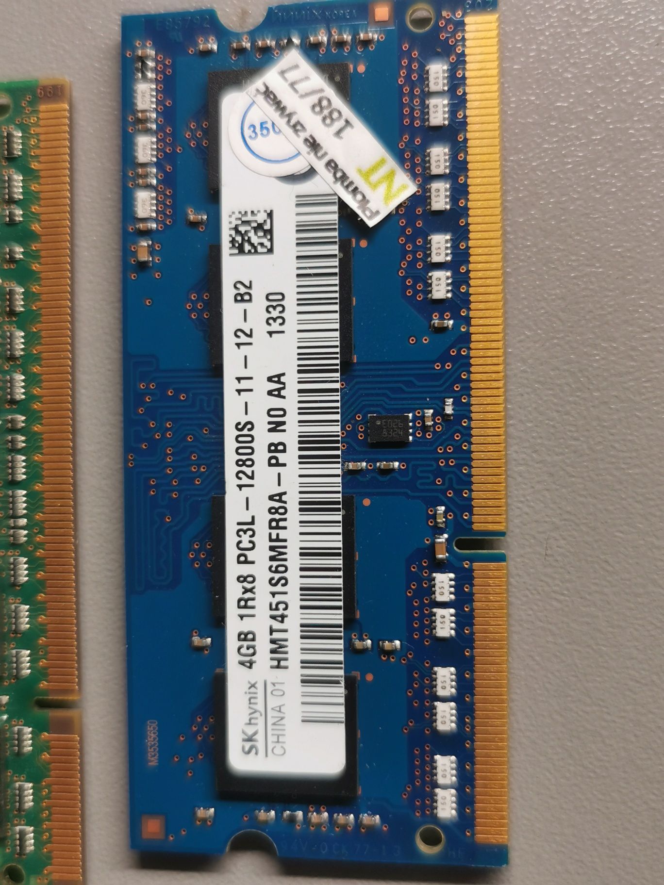 Zestaw 4szt pamieć ram laptop ddr2, ddr3, ddr3l  1gb 2gb 4gb