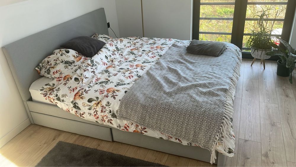 Rama łóżka łóżko Ikea Gladstad 180x200