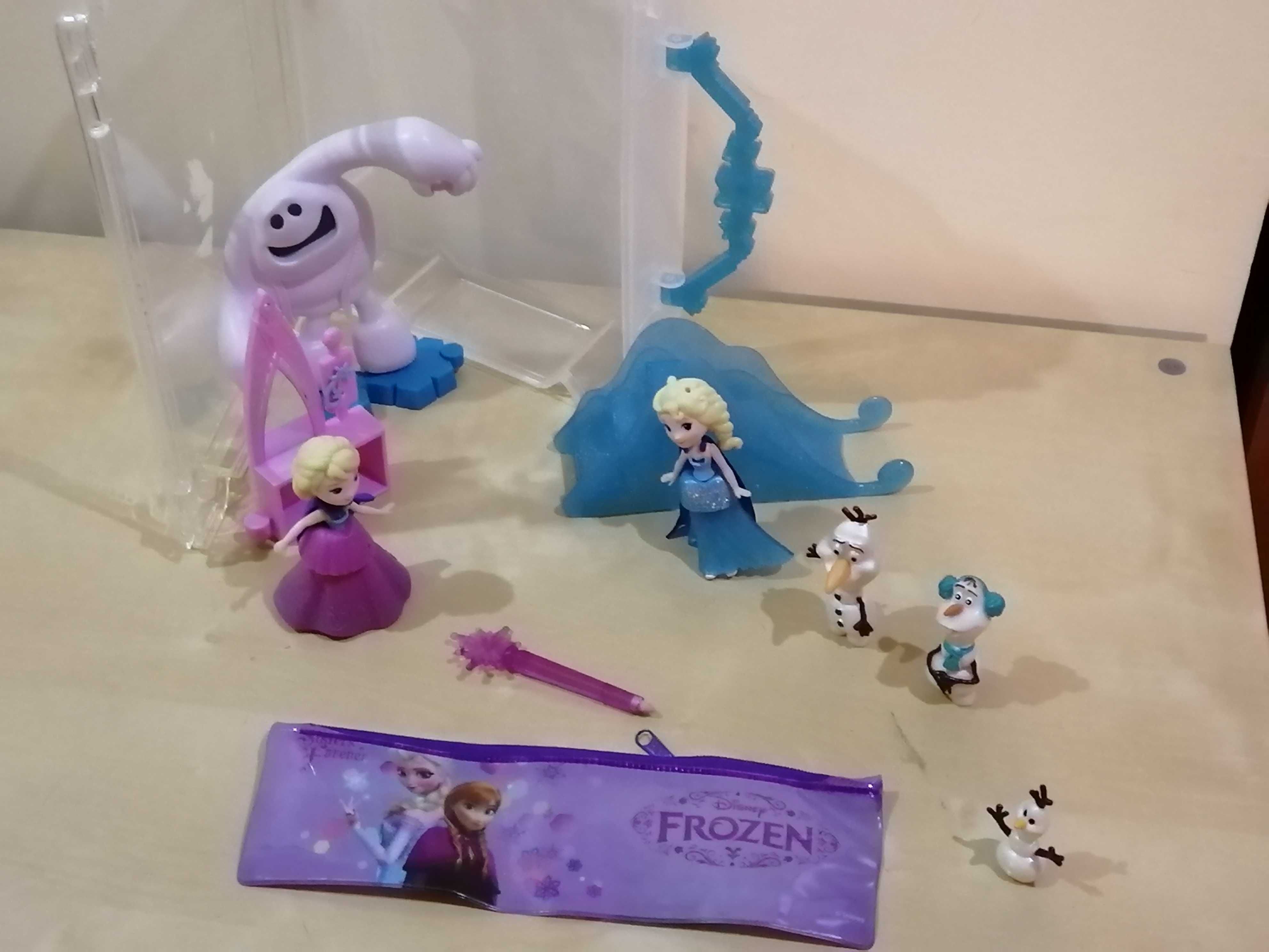 Bonecos Figuras Frozen (Elsa, Ana, Olaf) com malinha