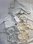 Zestaw 5 body dlugi rekaw 62 0-3 miesiace modne