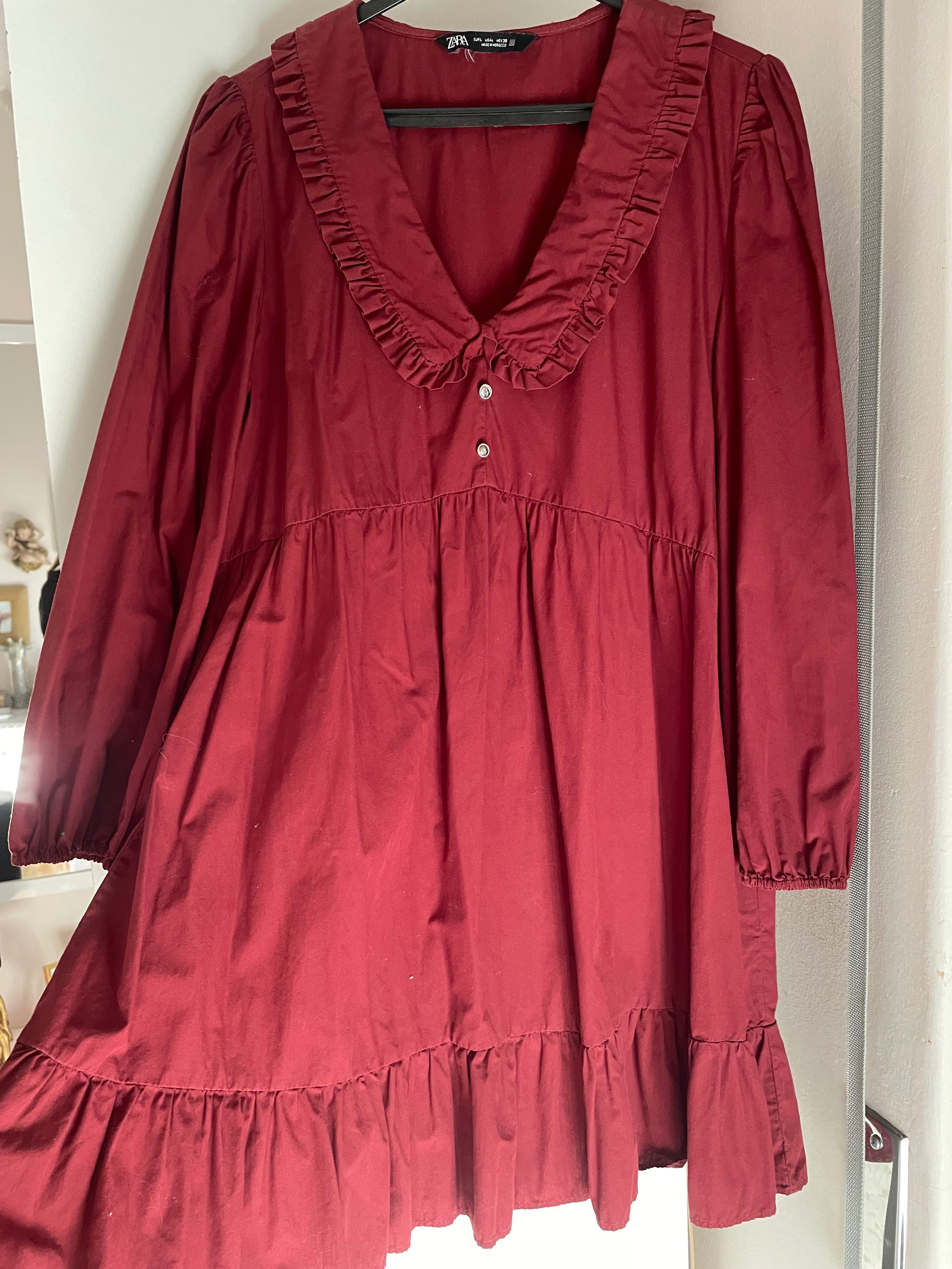 Vestido Zara bordeaux