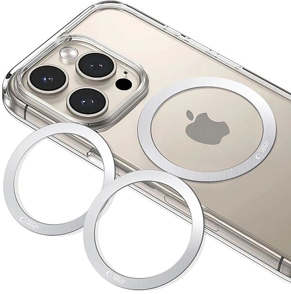 Pierścień Tech-Protect MMP-110/2w1 MagSafe - srebrny / srebrny