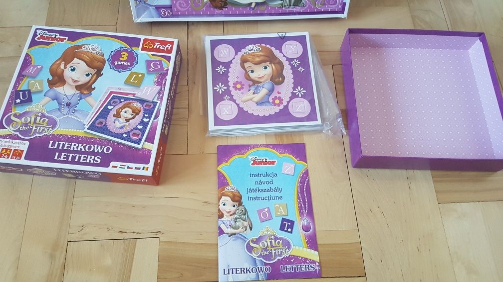 Zestaw Księżniczka Zosia puzzle MAXI i NOWA gra Literki gry