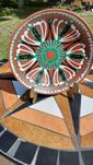 Stary ozdobny talerz ceramiczny , sygnowany
