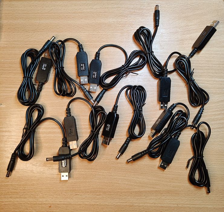 Кабель перетворювач з 5v на 12v для роутера