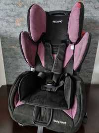 Fotelik samochodowy dla dziecka Recaro Young Sport 9-36kg pełny zestaw