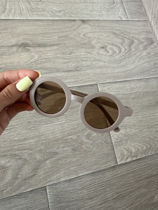 Окуляри NEW пластикові стильні дитячі НОВІ 0-1,5року очки бежеві