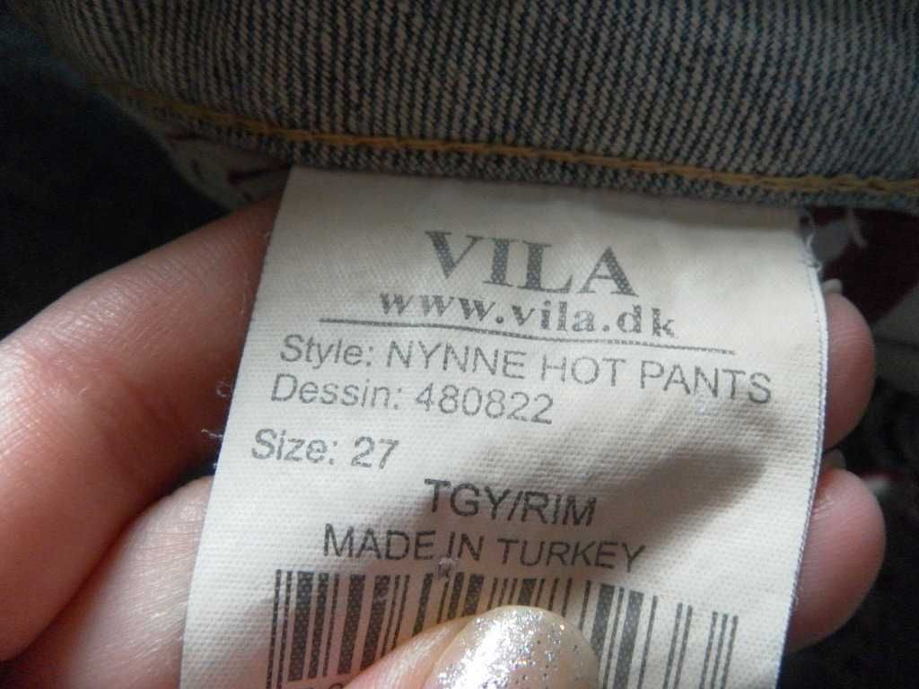 Krótkie jeansowe spodenki szorty VILA 34,XS/36,S jeansy