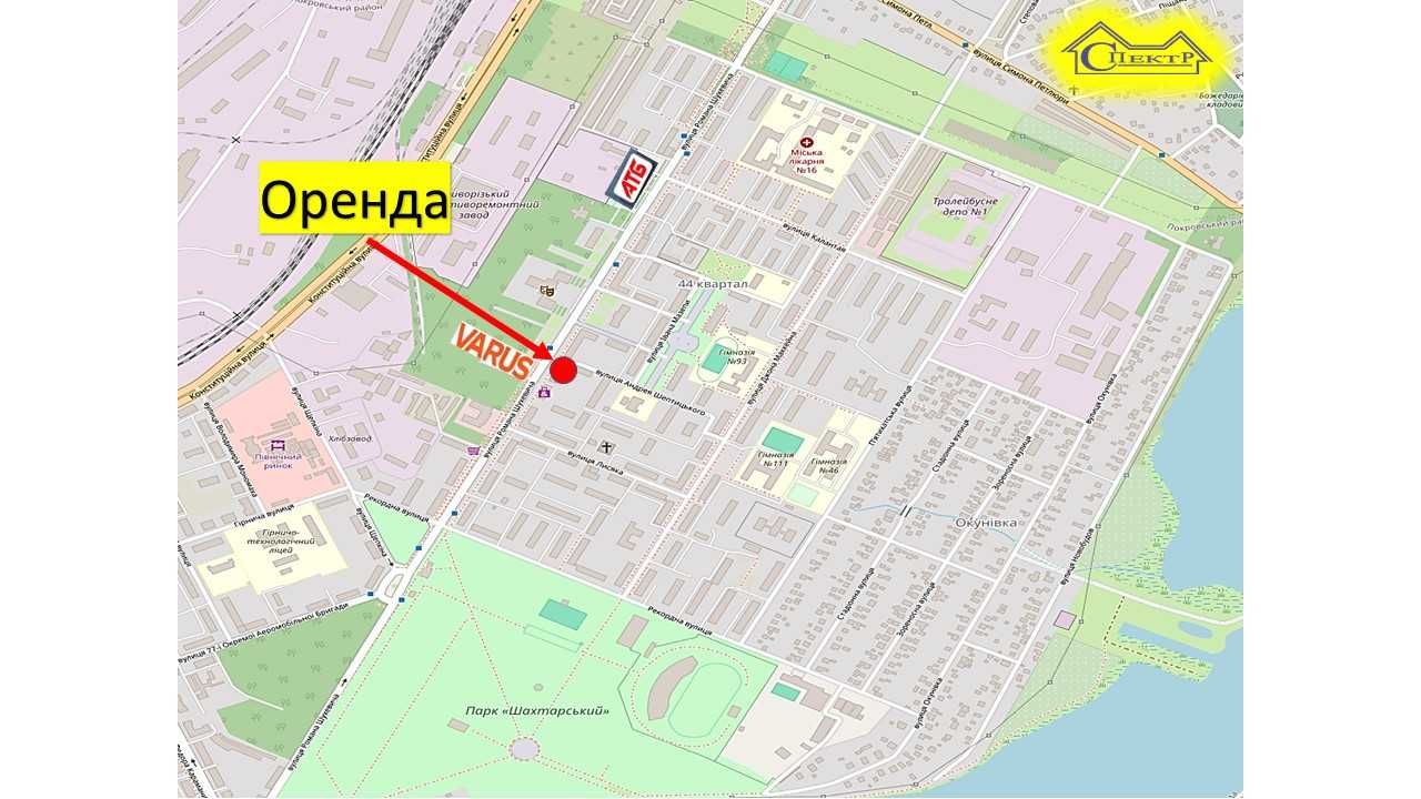 59кв.м. червона лінія 44квартал навпроти Варус та зупинка
