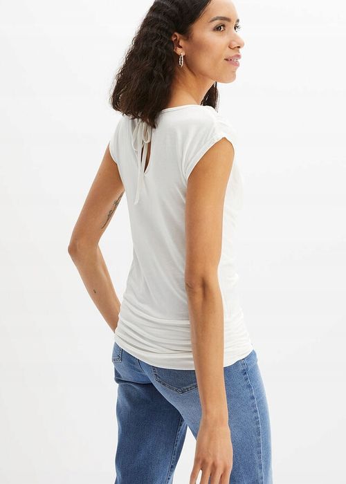 B.P.C bluzka t-shirt śmietanka koronka 36/38.