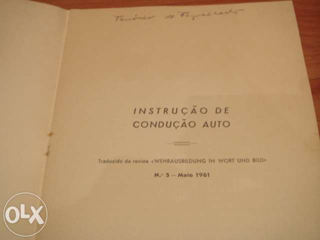 Livro 1962 conduçao atraves de todo o terreno direcçao da arma infanta