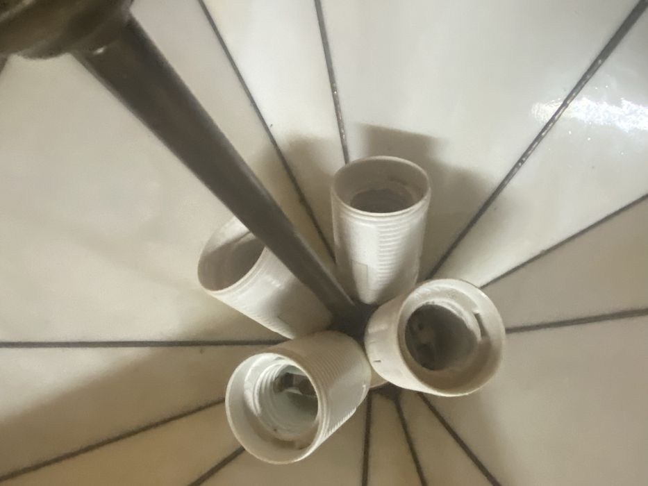 Witrażowa Lampa plafon sufitowa oraz klinkiet ścienny