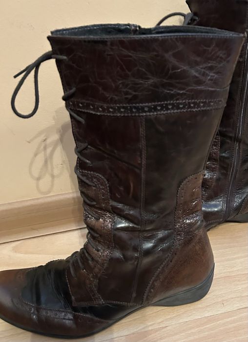 Kozaki damskie ze skóry Gino Rossi