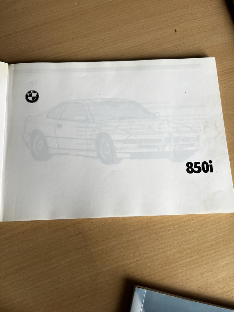 BMW 8 E31 850i instrukcja obsługi oryginalna po niemiecku rarytas wysy