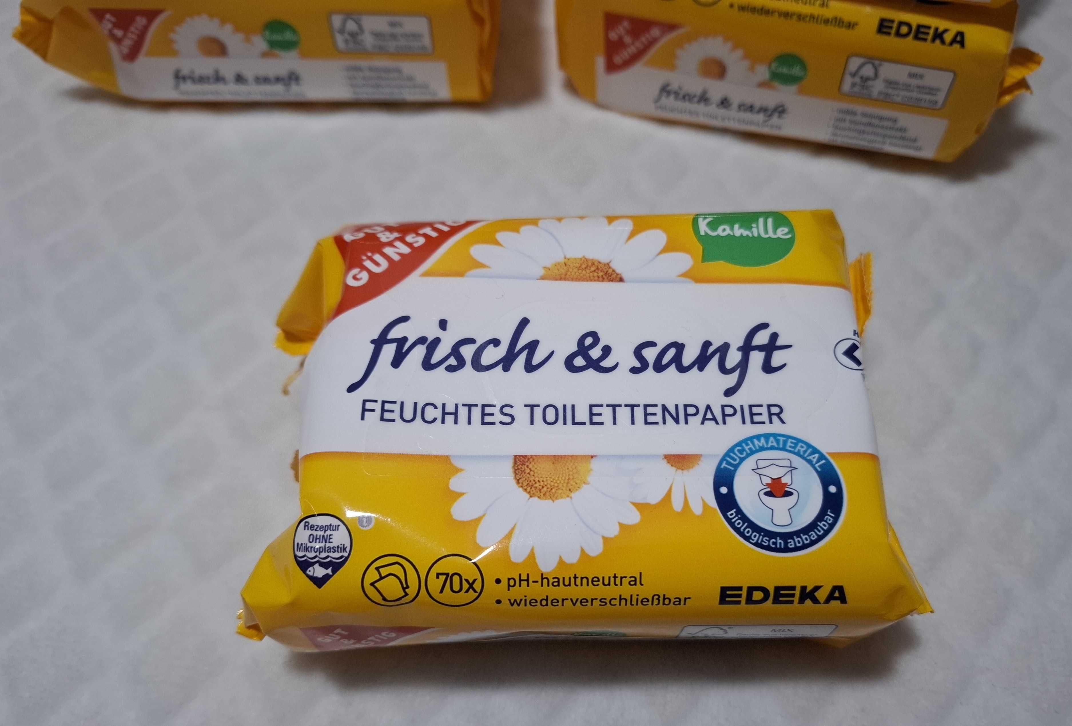 Nawilżany papier toaletowy, spłukiwalny, 70 listków, G&G