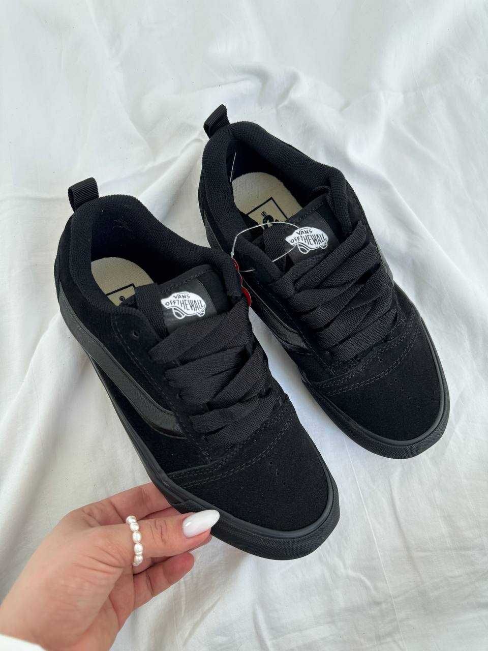 (БЕЗ ПЕРЕДОПЛАТИ)Vans KNU Skool Black ванс кню скул чорні