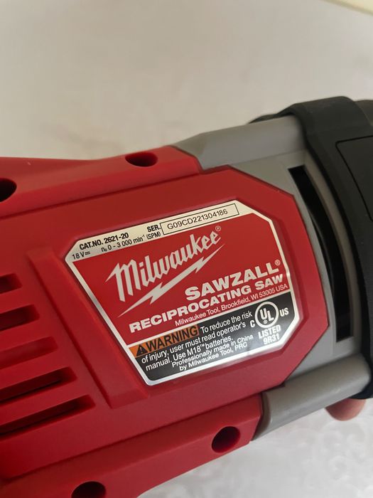 Milwaukee M18/Пила шабельна 2625-20/Пила шабельна 2621-20
