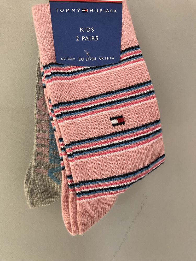 Nowy 2 pak skarpetek Tommy Hilfiger, 31-34