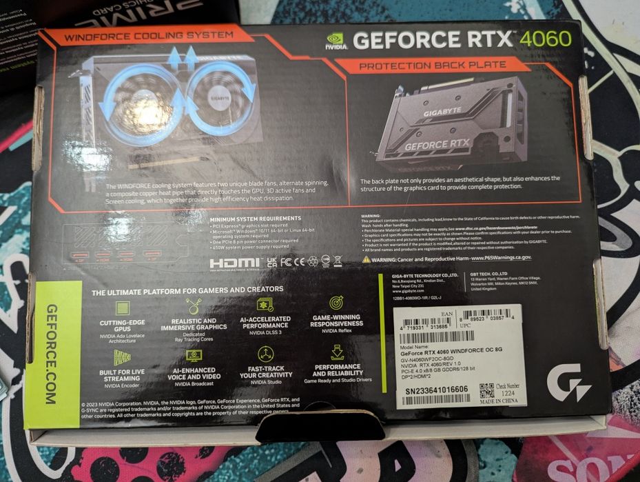 Gráfica NVIDIA Rtx 4060
