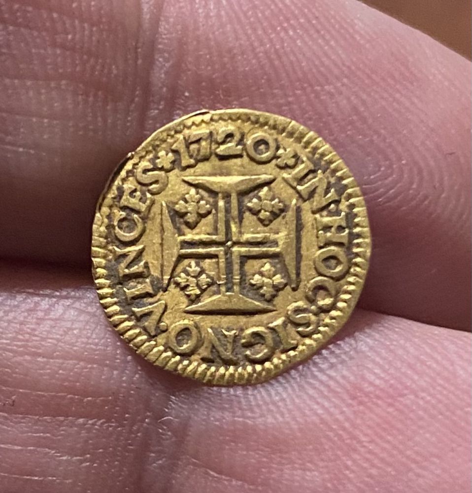 Moeda ouro D. JOAO V Pinto 480 Reis 1720