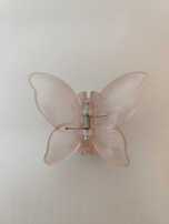Różowa spinka motyl