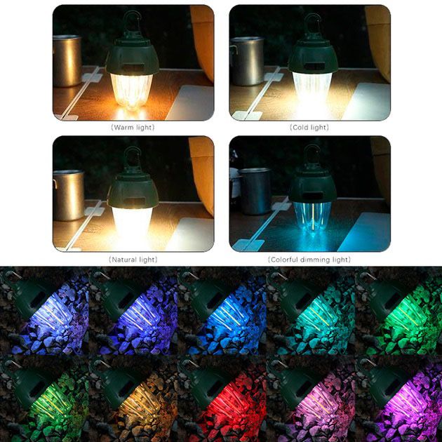 Ліхтар, вольфрамова лампа 899-SMD(RGB)+COB