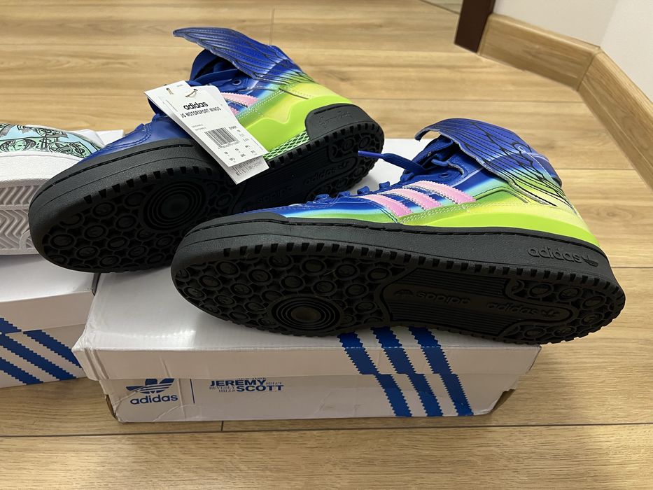 Adidas jeremy scott zestaw ubrań spodnie, bluzy , buty