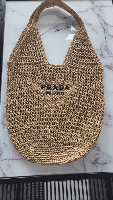 Torebka pleciona Prada