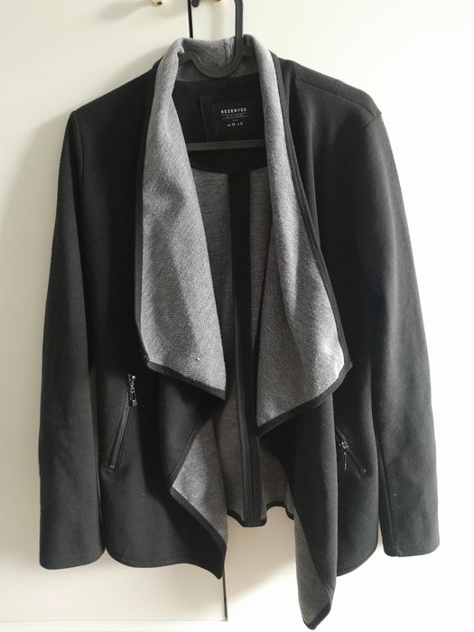 Reserved czarna narzutka kardigan 38 M h&m next marynatka