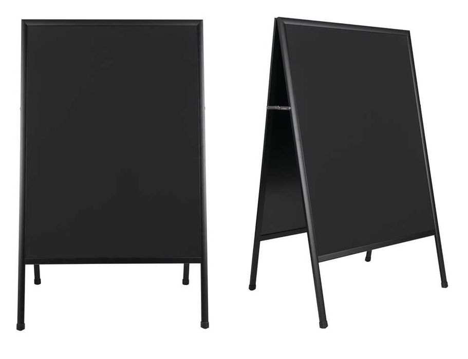 Bi-office ardósia de giz dupla com moldura (122)