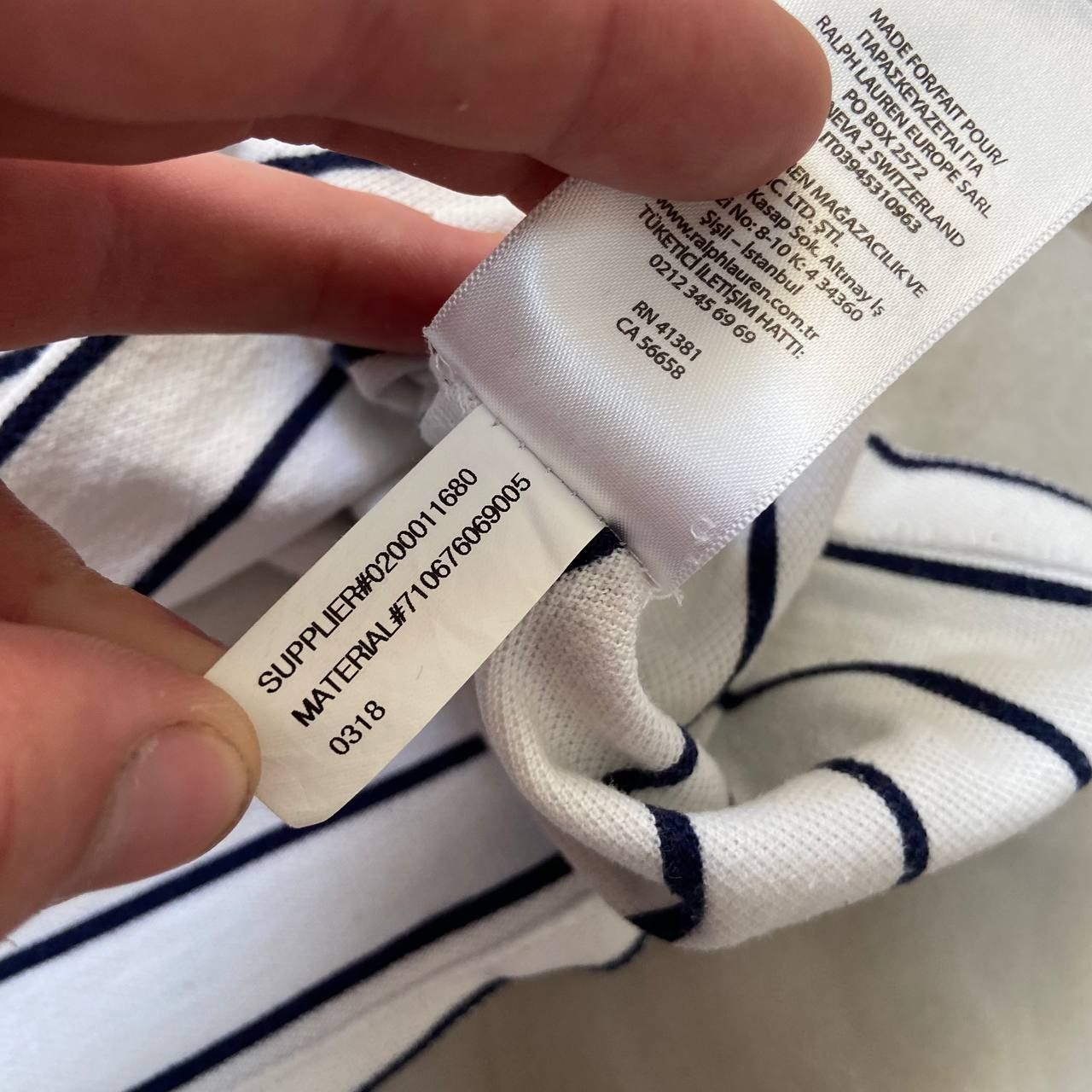 Чоловіче поло в полоску з нових колекцій  Ralph Lauren L