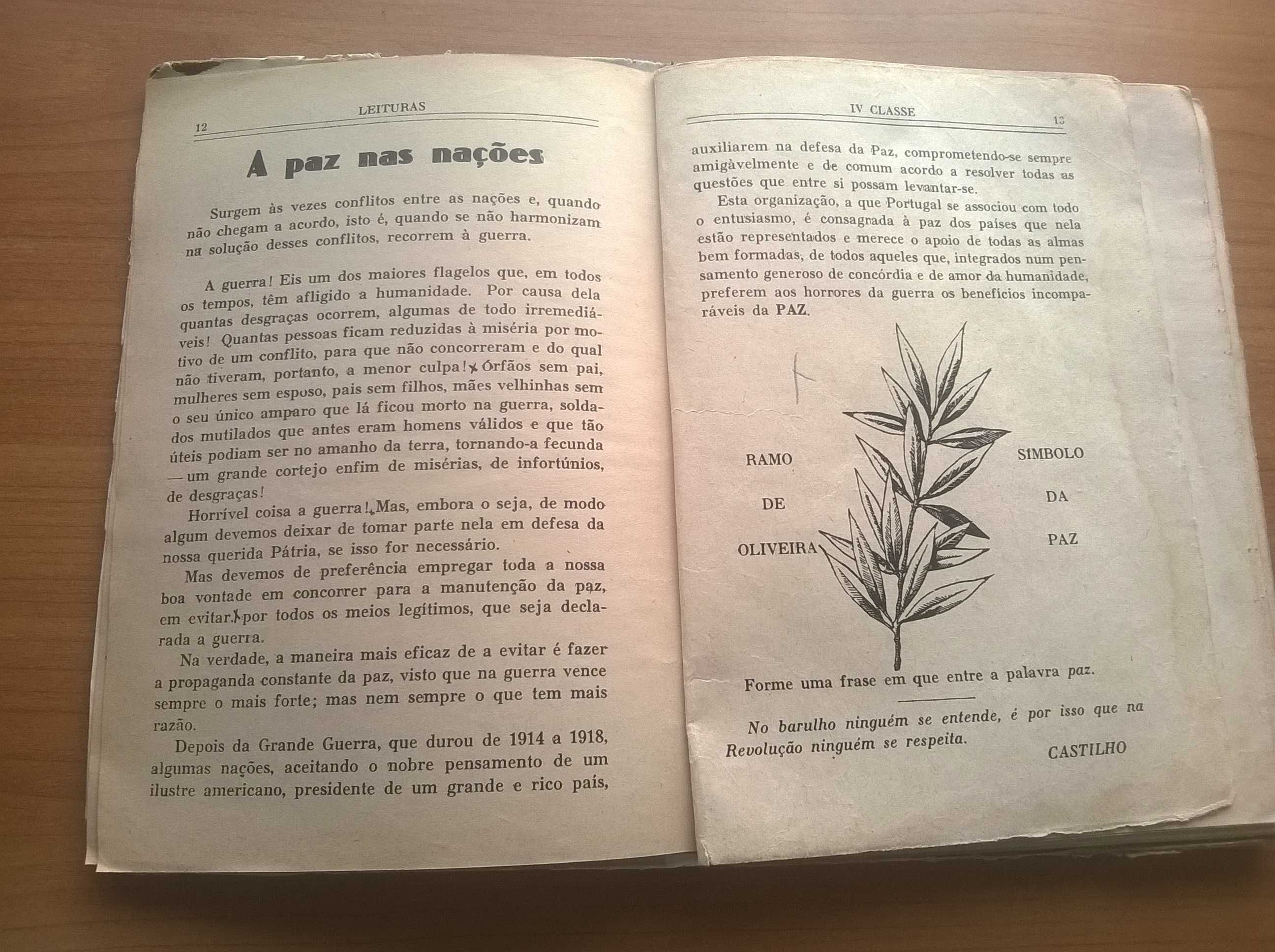 Livro da IV Classe (antigo - 1958) - Manuel Subtil, Cruz Filipe