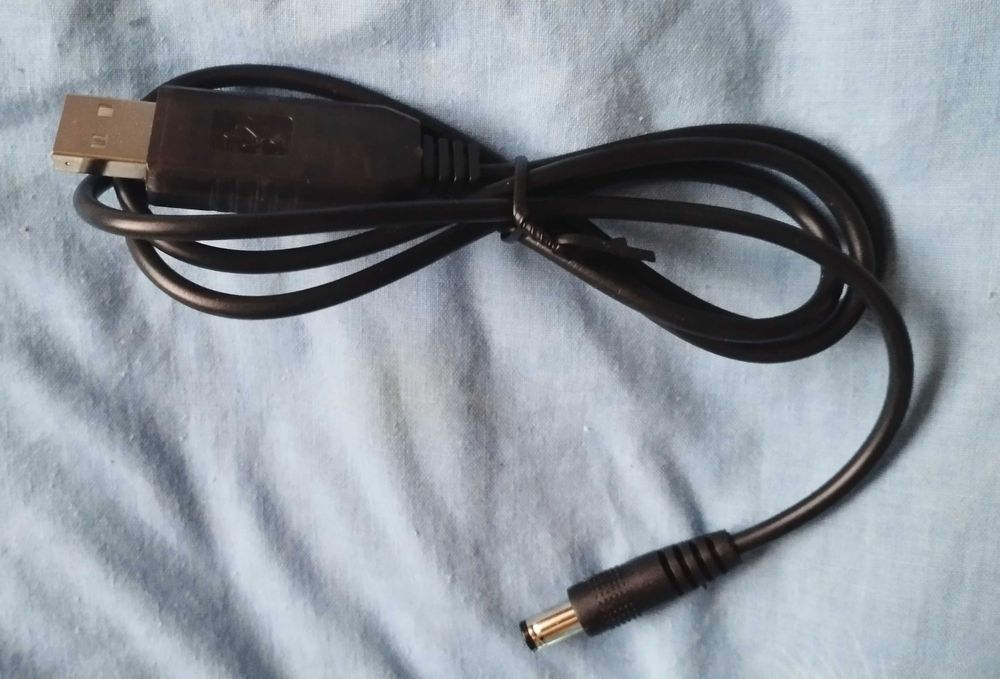 Кабель провід шнур роутера з перетворювачем USB-DC 9V, 12V 5.5х2.1 мм