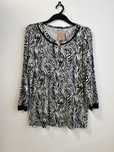 Bluzka damska plus size zebra r.52