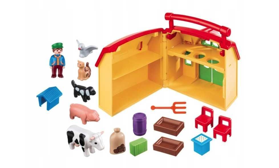 Przenośne Gospodarstwo RolnePlaymobil 1.2.3 6962