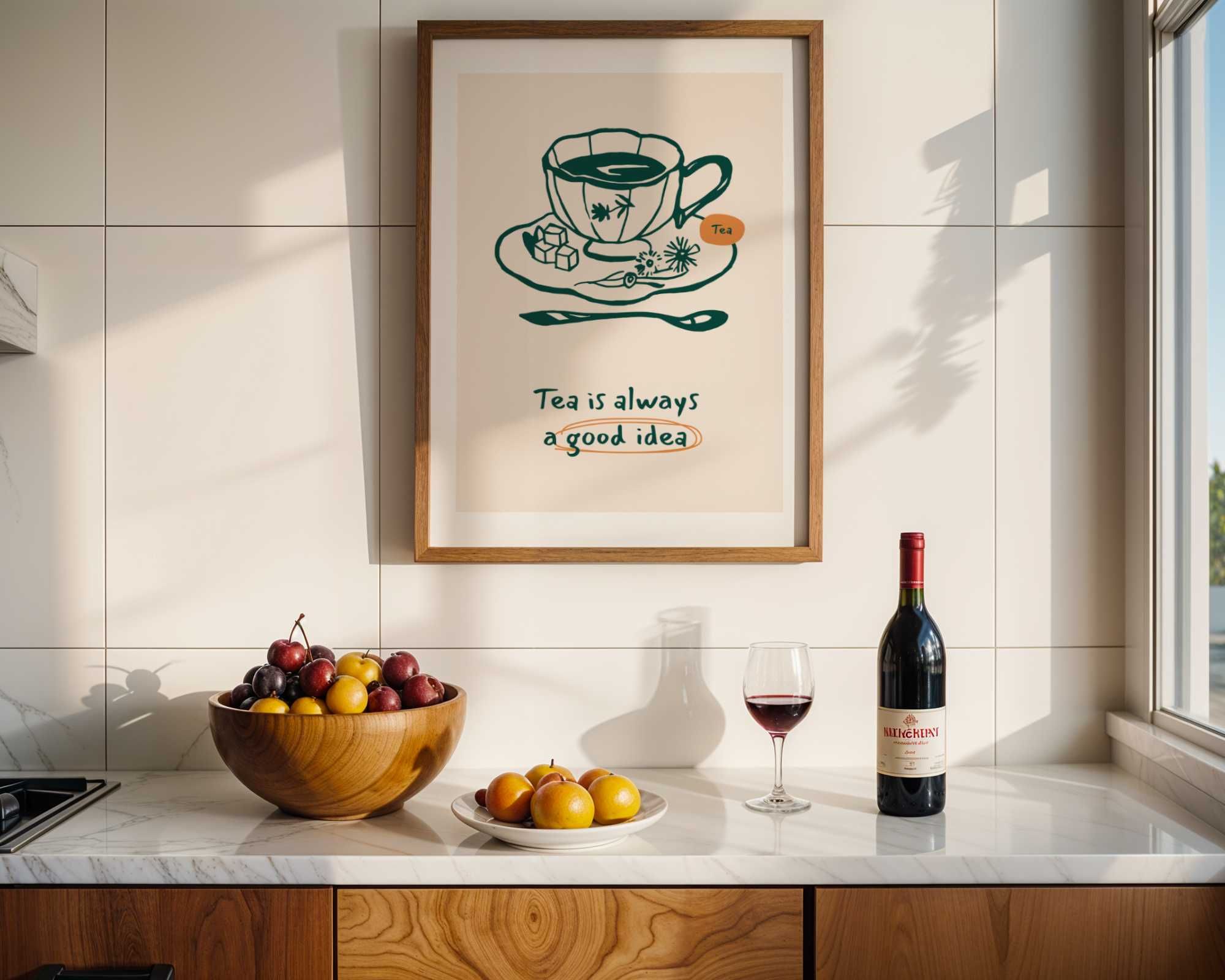 Plakat humorystyczny ,,Tee is always a good idea"