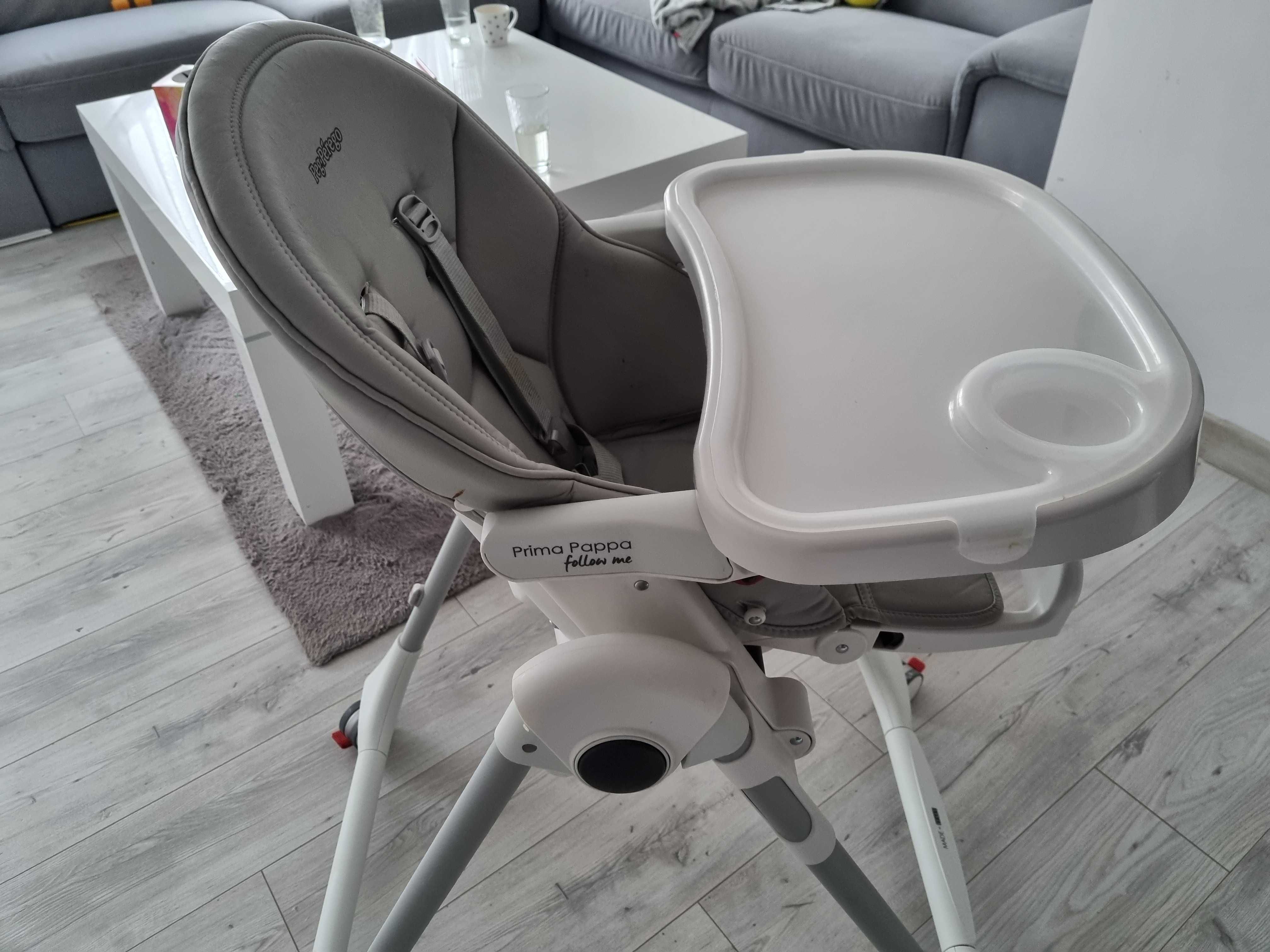 Krzesełko Peg Perego Prima Pappa Follow w kolorze Ice