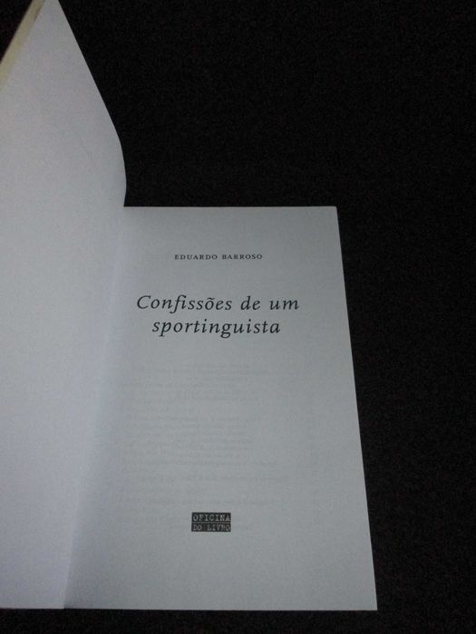 Livro Confissões de um Sportinguista Eduardo Barroso