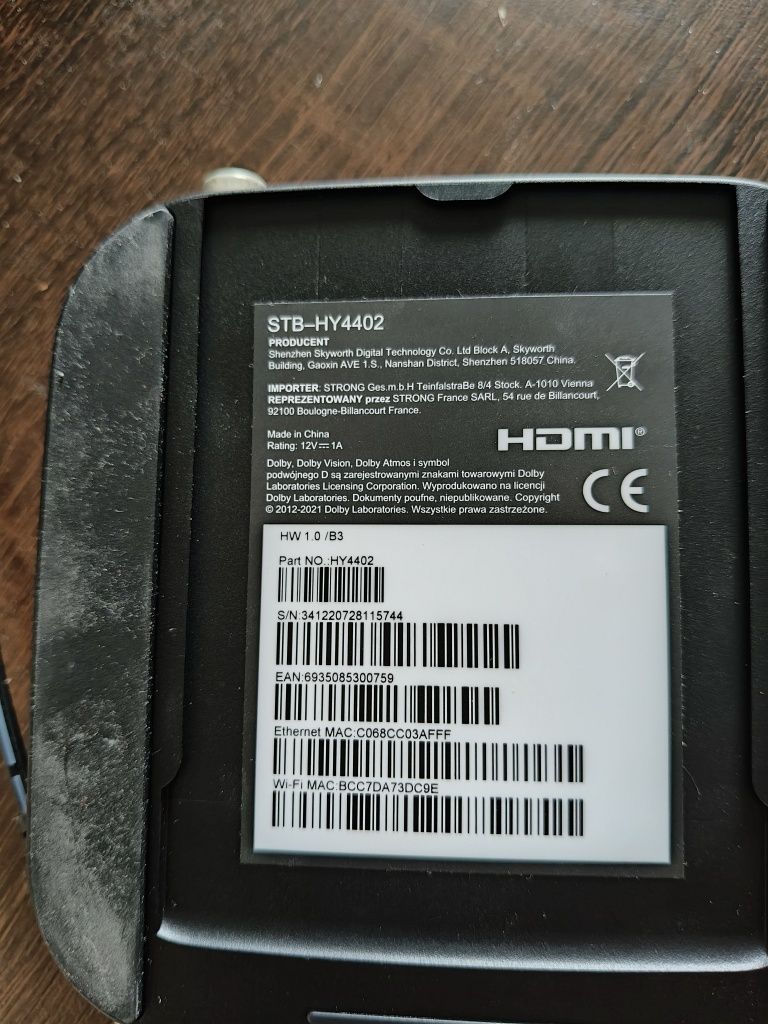 Dekoder TV Box T-Mobile STB-HY4402