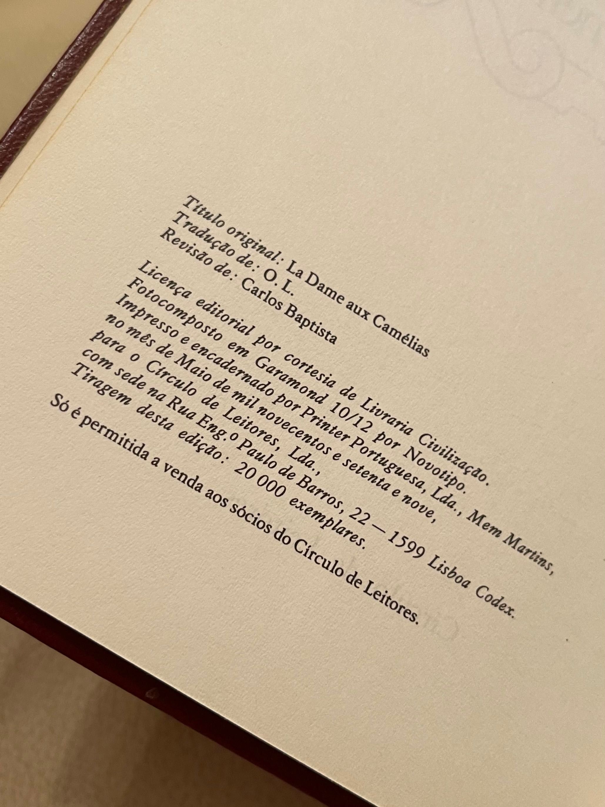 "A dama das Camélias", de Alexandre Dumas filho