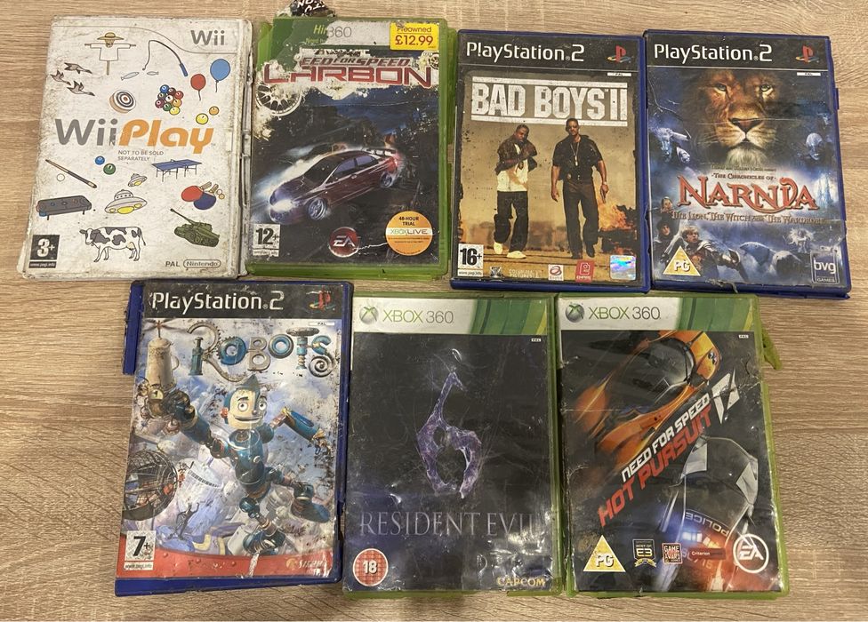 7x GRA - Xbox 360, ps2 - komplet, zestaw!