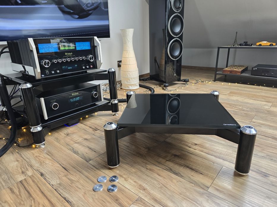 Szklany stolik audio rtv Norstone Spider 1.