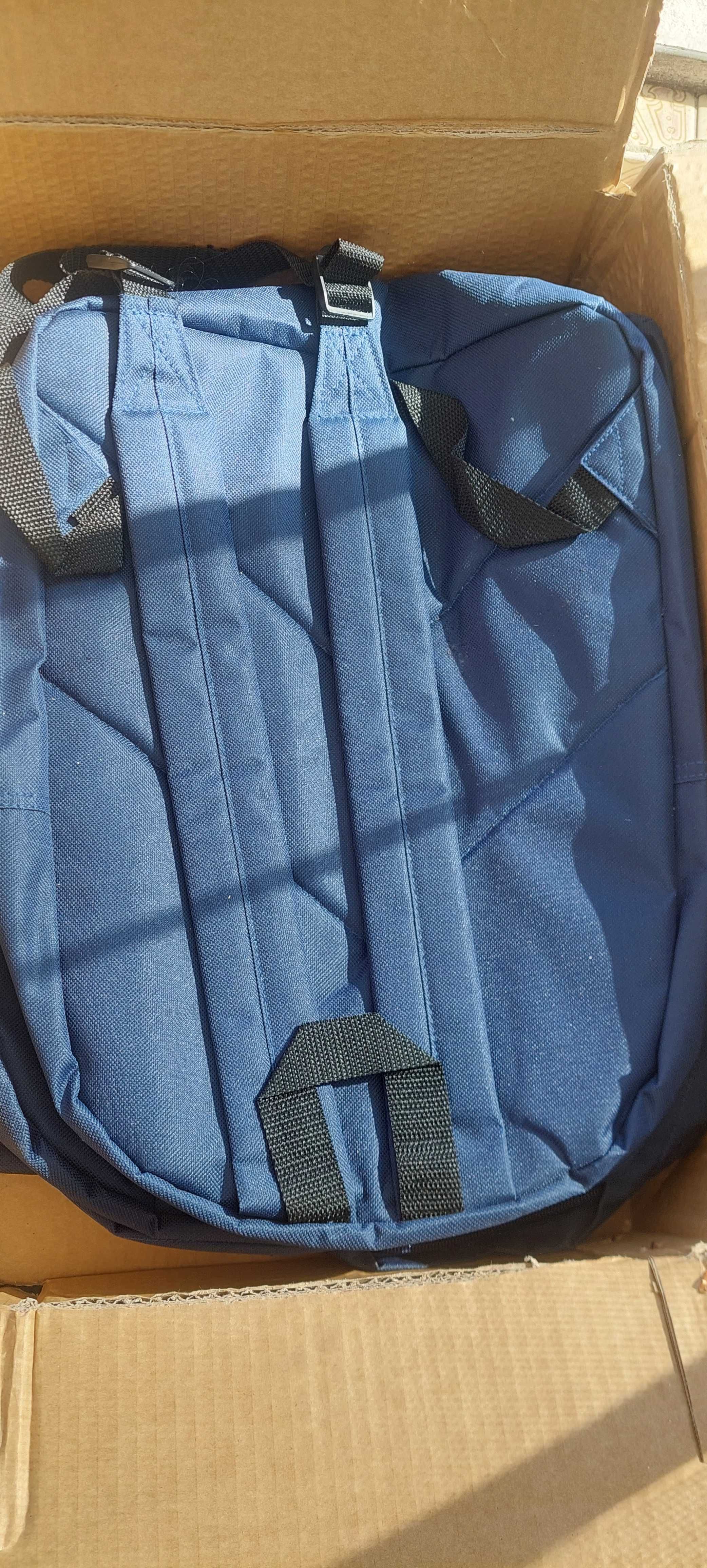 Mochila azul para escola
