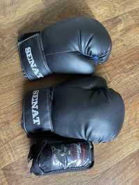 Боксерські перчатки 6унцій + бинти