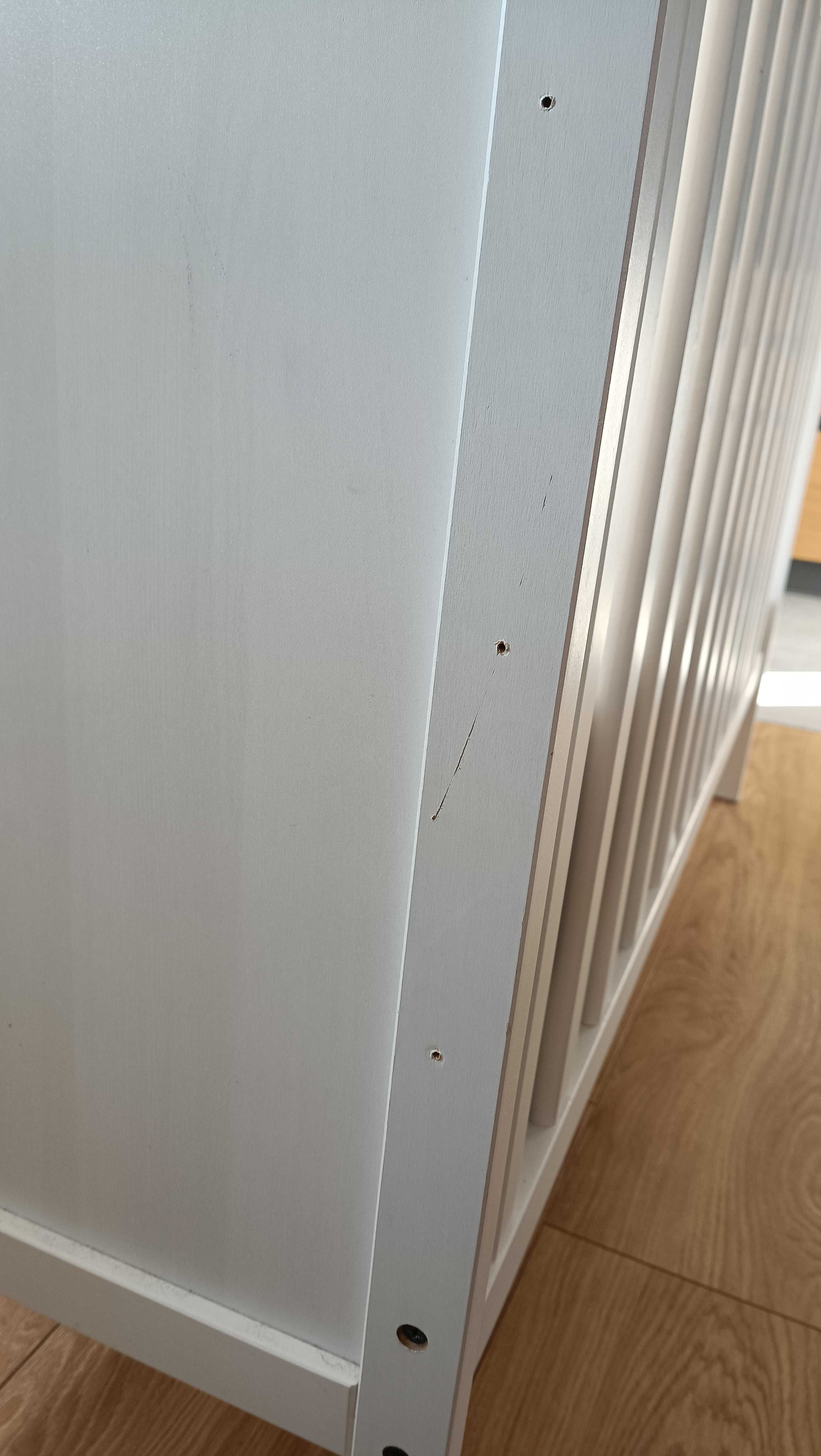Łóżeczko dziecięce 120x60 Ikea Sundvik +materac +ochraniacze +barierka
