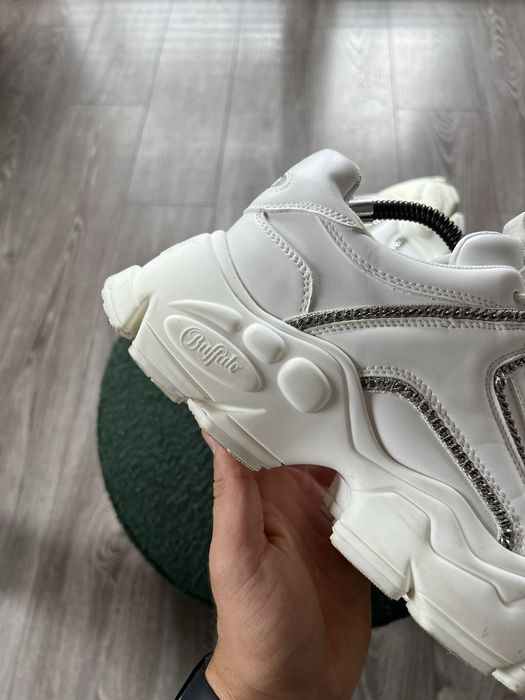 Eleganckie Buty luxury skórzane platform Buffalo Boots Vegan,