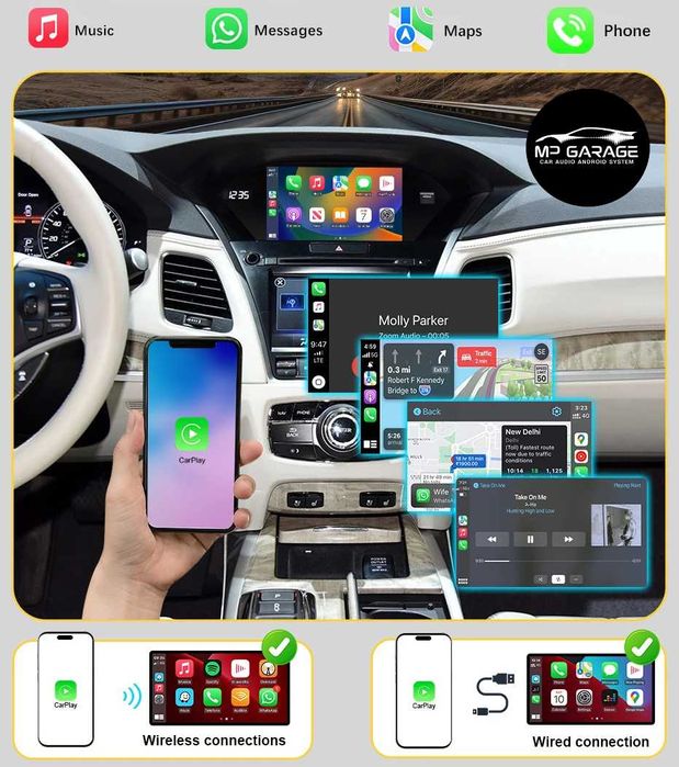 Apple CarPlay/Android Honda_Odyssey/Acura MDX_RLX_ILX_TLX_RDX Montaż!!