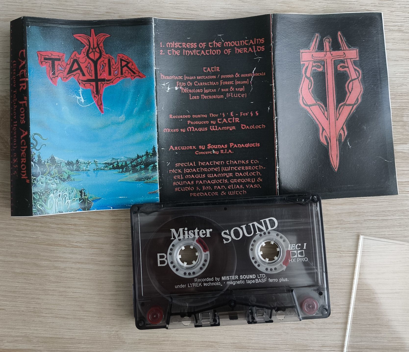 Аудіо касета Tatir - Fons Acheroni ( 1996 Греція ) black metal